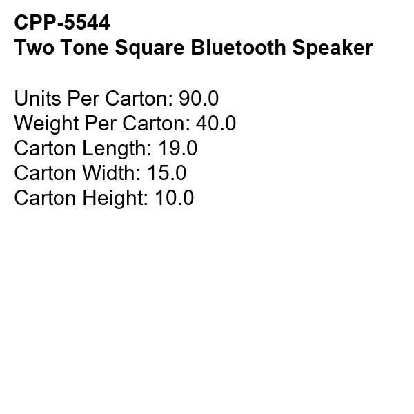 Two Tone Square Bluetooth Speaker... from ASI 30208 A P Specialties / AP Specialties