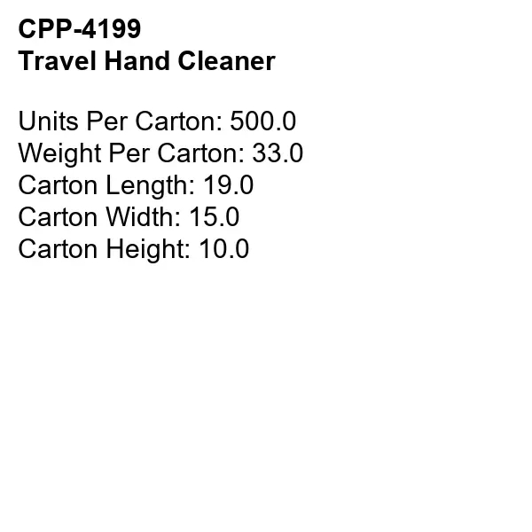 Travel Hand Cleaner... from ASI 30208 A P Specialties / AP Specialties
