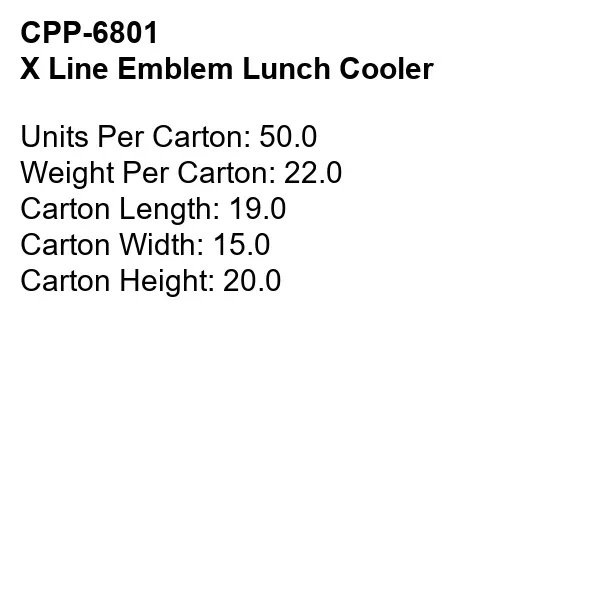 X LINE EMBLEM LUNCH COOLER... from ASI 30208 A P Specialties / AP Specialties