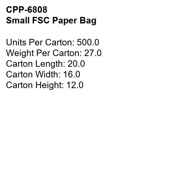 SMALL FSC PAPER BAG... from ASI 30208 A P Specialties / AP Specialties
