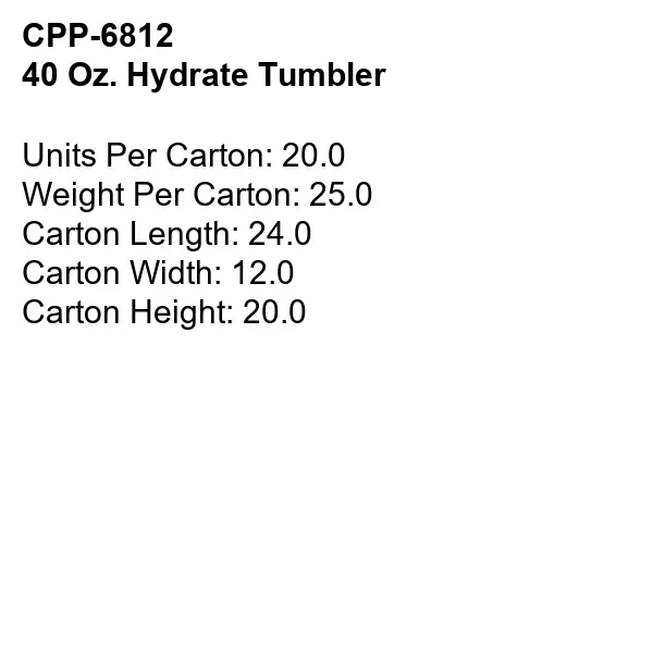 40 OZ. HYDRATE TUMBLER... from ASI 30208 A P Specialties / AP Specialties