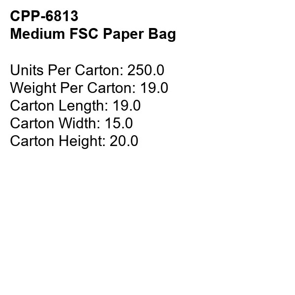 MEDIUM FSC PAPER BAG... from ASI 30208 A P Specialties / AP Specialties