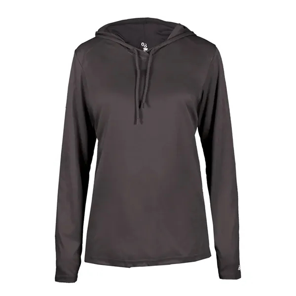 B-Core Womens Long Sleeve Hood... from ASI 89380 Staton Corporate and Casual