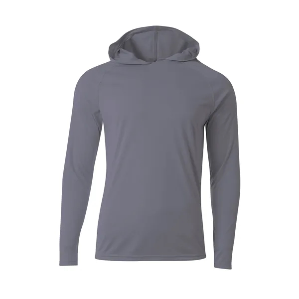 A4 Cooling Performance Long Sleeve Hooded Tee... from ASI 84863 SanMar