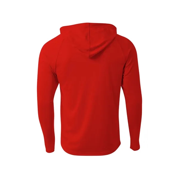 A4 Cooling Performance Long Sleeve Hooded Tee... from ASI 84863 SanMar