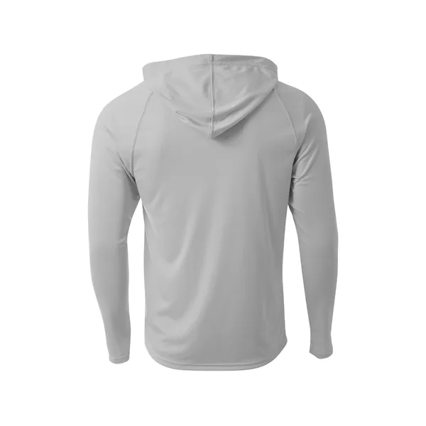 A4 Cooling Performance Long Sleeve Hooded Tee... from ASI 84863 SanMar