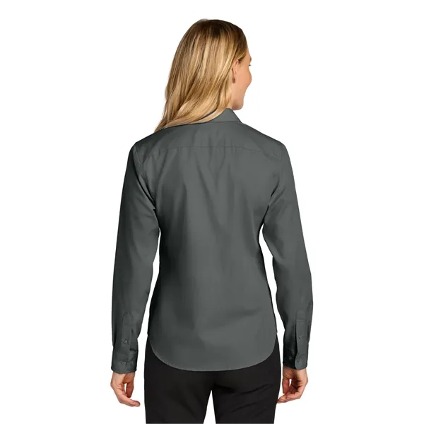Port Authority Women's Long Sleeve Nailhead Easy Care Shirt... from ASI 84863 SanMar