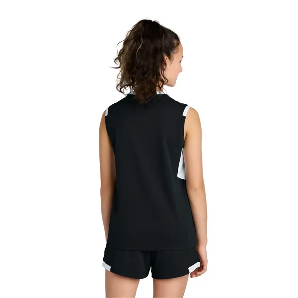 Sport-Tek Youth Club Sleeveless V-Neck... from ASI 84863 SanMar