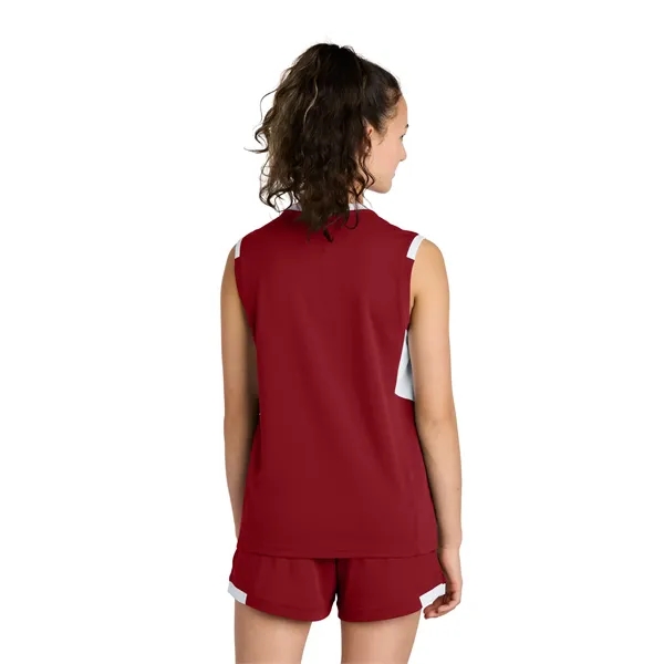 Sport-Tek Youth Club Sleeveless V-Neck... from ASI 84863 SanMar
