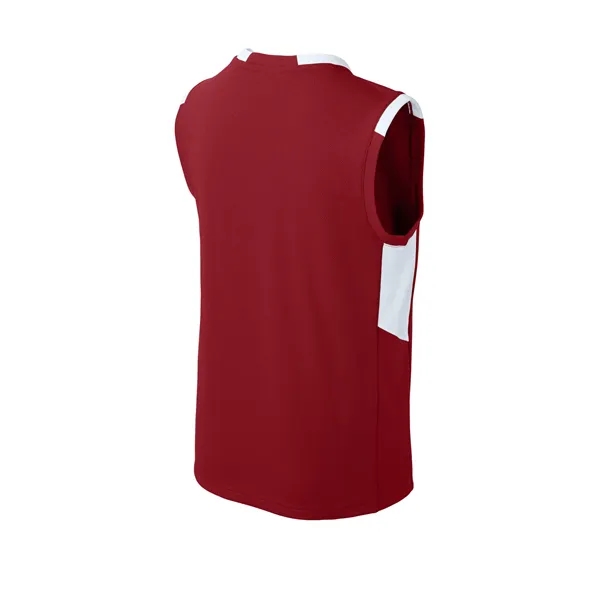 Sport-Tek Youth Club Sleeveless V-Neck... from ASI 84863 SanMar