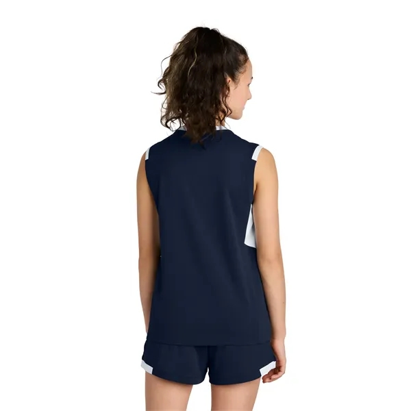 Sport-Tek Youth Club Sleeveless V-Neck... from ASI 84863 SanMar