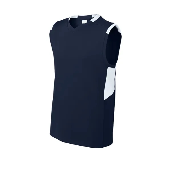 Sport-Tek Youth Club Sleeveless V-Neck... from ASI 84863 SanMar