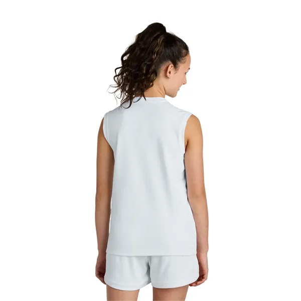 Sport-Tek Youth Club Sleeveless V-Neck... from ASI 84863 SanMar
