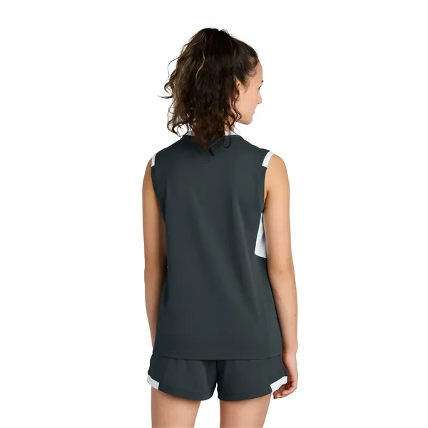 Sport-Tek Youth Club Sleeveless V-Neck... from ASI 84863 SanMar
