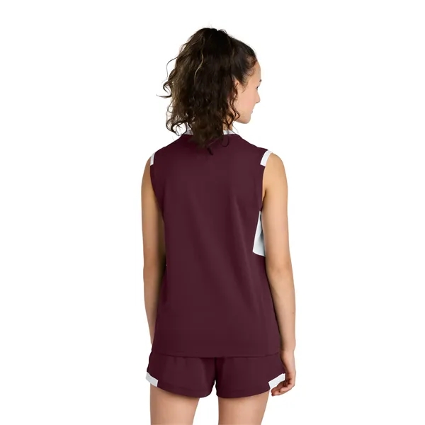Sport-Tek Youth Club Sleeveless V-Neck... from ASI 84863 SanMar