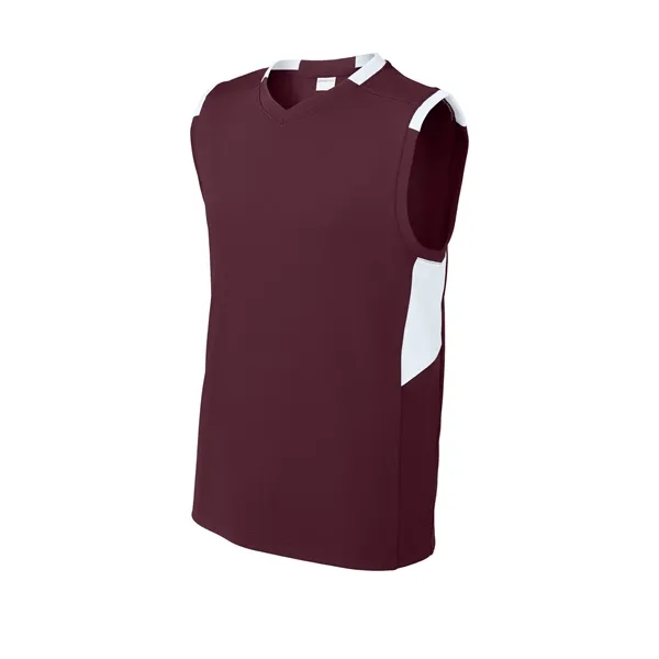 Sport-Tek Youth Club Sleeveless V-Neck... from ASI 84863 SanMar
