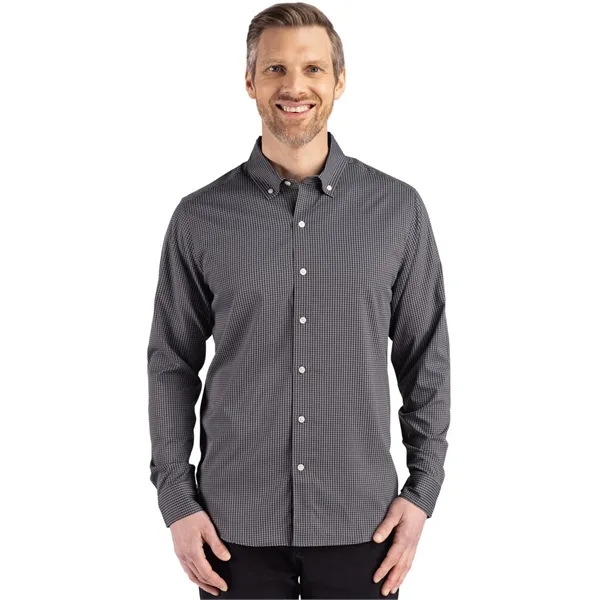 Cutter & Buck Skyline Eco Recycled Gingham Mens Long Slee...... from ASI 47965 Cutter & Buck