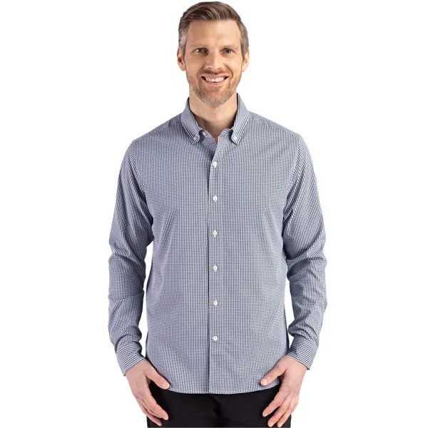 Cutter & Buck Skyline Eco Recycled Gingham Mens Long Slee...... from ASI 47965 Cutter & Buck