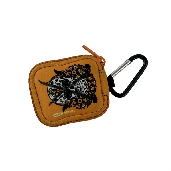 Neoprene zipper pouch with a carabiner with sublimation printing, supporting full... from ASI 37218 Athena Promo (tm)