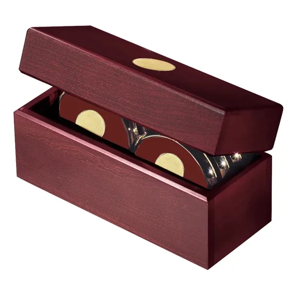 Six Coasters with Solid Cherry Chest... from ASI 40480 Koozie Group