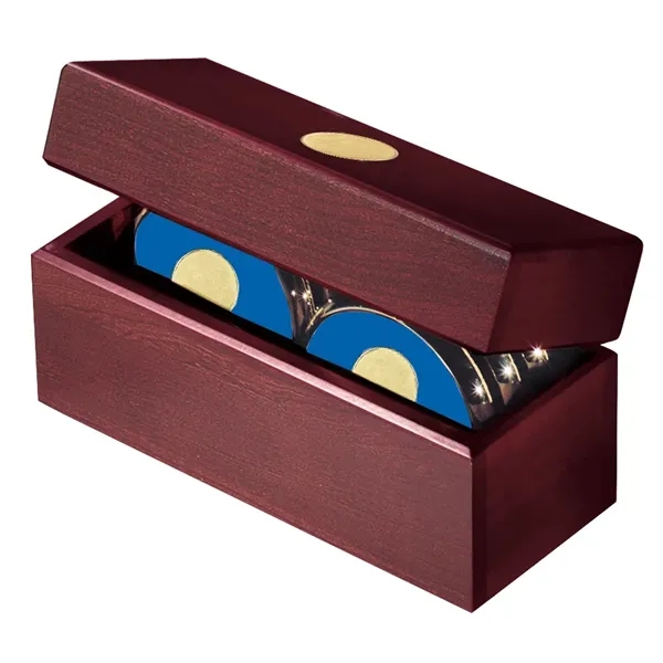 Six Coasters with Solid Cherry Chest... from ASI 40480 Koozie Group