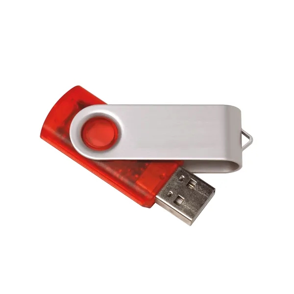1 GB Translucent Folding USB 2.0 Flash Drive... from ASI 40480 Koozie Group