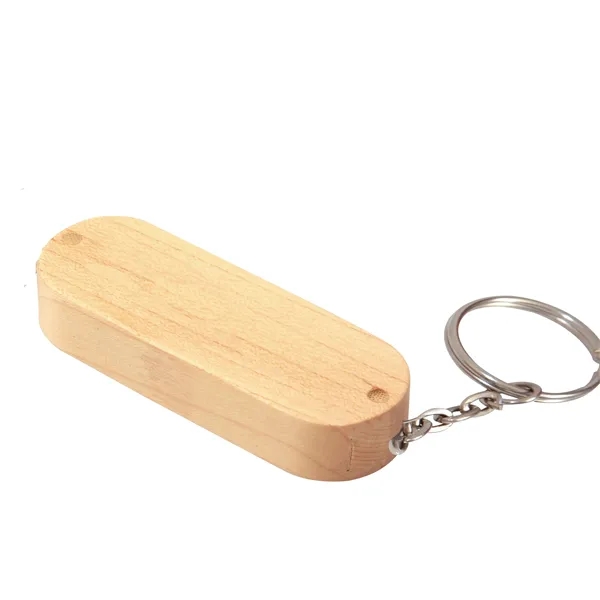 1 GB Bamboo Bullet Keyring USB 2.0 Flash Drive... from ASI 40480 Koozie Group