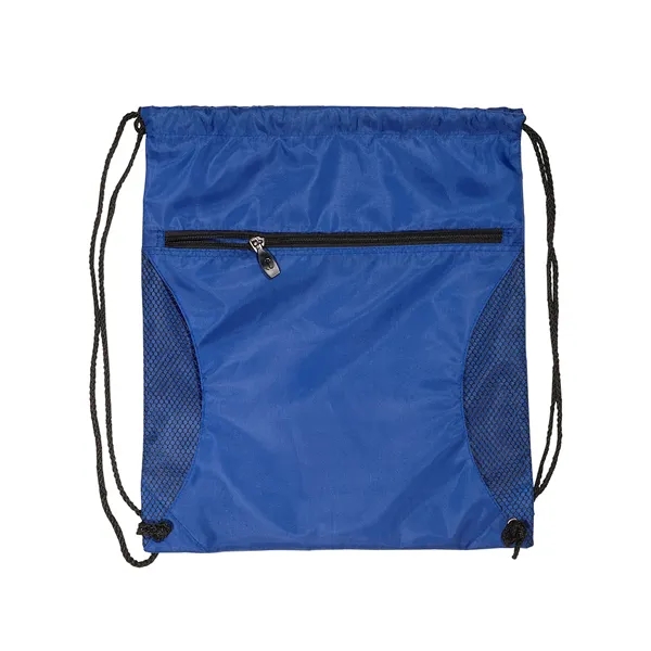 14" x 16.5" drawstring backpack made of 210 denier polyester with... from ASI 34063 alphabroder