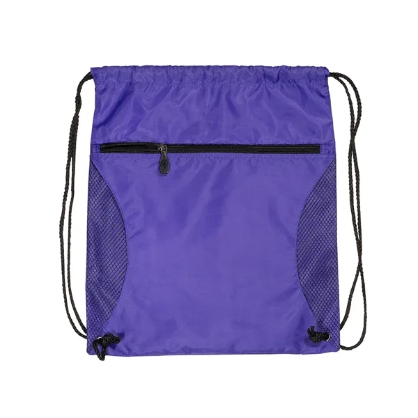 14" x 16.5" drawstring backpack made of 210 denier polyester with... from ASI 34063 alphabroder