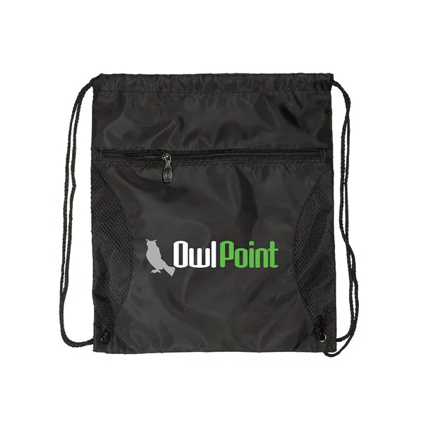 14" x 16.5" drawstring backpack made of 210 denier polyester with... from ASI 34063 alphabroder