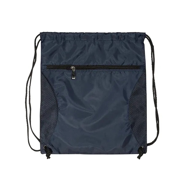 14" x 16.5" drawstring backpack made of 210 denier polyester with... from ASI 34063 alphabroder