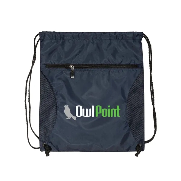 14" x 16.5" drawstring backpack made of 210 denier polyester with... from ASI 34063 alphabroder