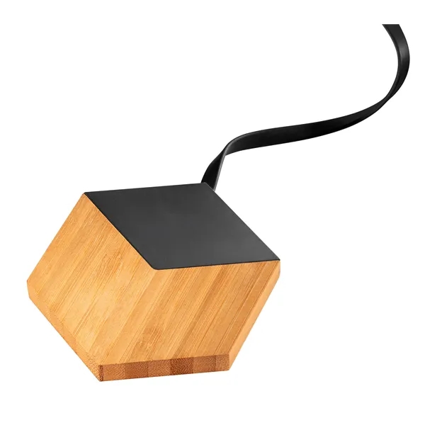 SCX Design™ Bamboo 10W Hexa Wireless Charger... from ASI 40480 Koozie Group