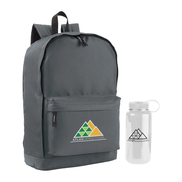17.2" x 0.748" x 11.82" backpack with a double-zippered main compartment,... from ASI 34063 alphabroder