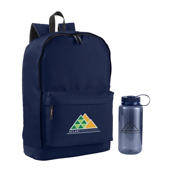 17.2" x 0.748" x 11.82" backpack with a double-zippered main compartment,... from ASI 34063 alphabroder