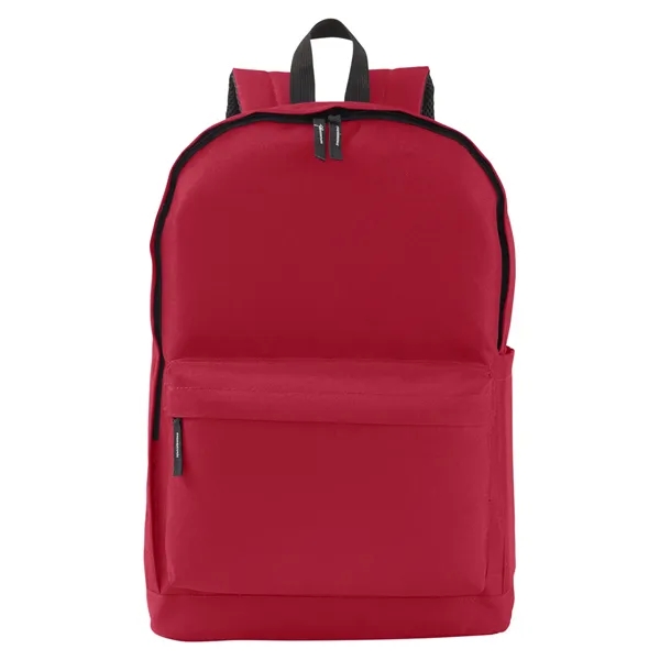 17.2" x 0.748" x 11.82" backpack with a double-zippered main compartment,... from ASI 34063 alphabroder