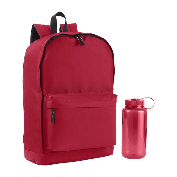 17.2" x 0.748" x 11.82" backpack with a double-zippered main compartment,... from ASI 34063 alphabroder