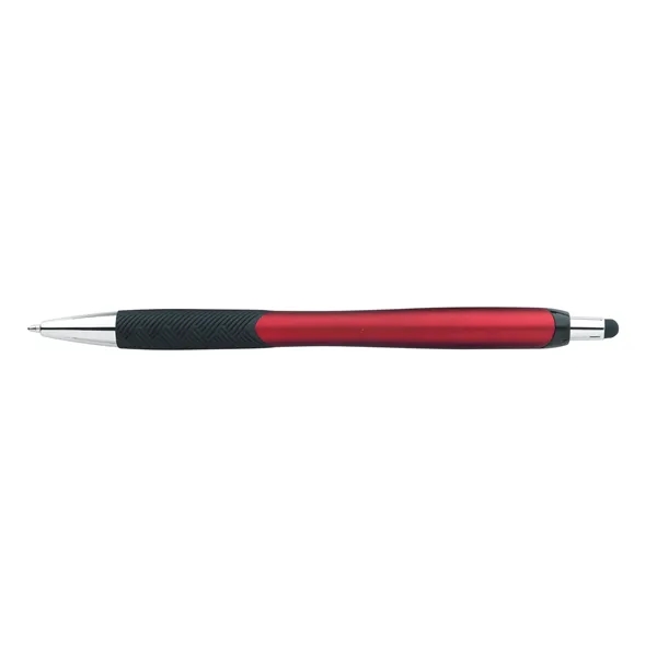 Metallic Pattern Grip Stylus Pen... from ASI 40480 Koozie Group / Norwood