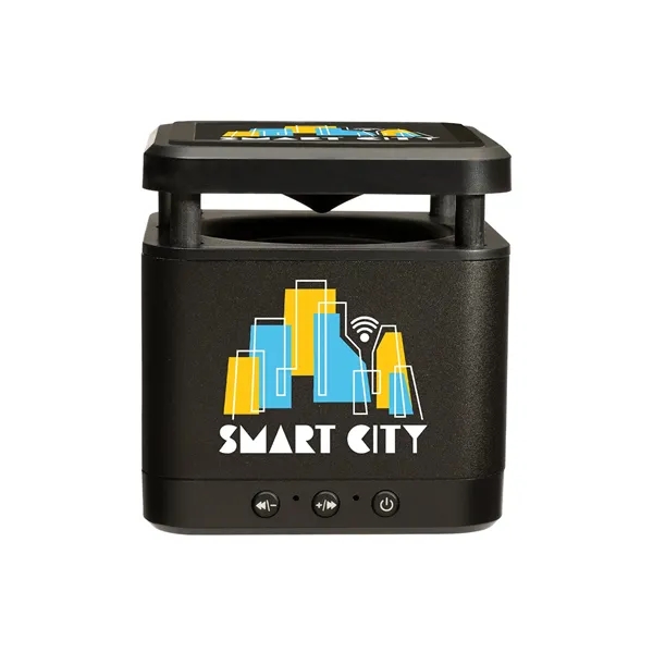 2.375" x 2.5" x 2.375" ABS plastic and aluminum wireless charging... from ASI 34063 alphabroder