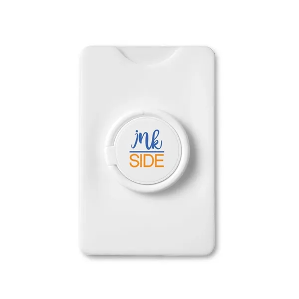 Card holder with a removable adhesive and a ring stand.... from ASI 34063 alphabroder