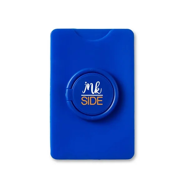 Card holder with a removable adhesive and a ring stand.... from ASI 34063 alphabroder