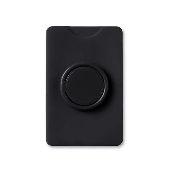 Card holder with a removable adhesive and a ring stand.... from ASI 34063 alphabroder