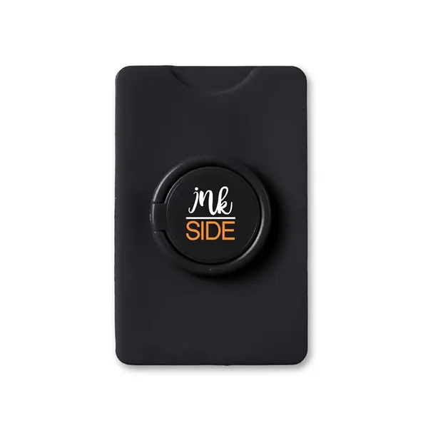 Card holder with a removable adhesive and a ring stand.... from ASI 34063 alphabroder