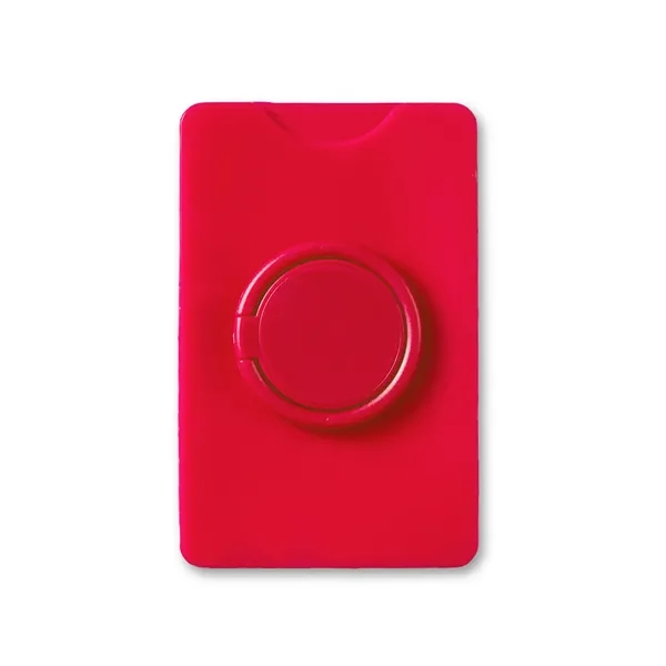 Card holder with a removable adhesive and a ring stand.... from ASI 34063 alphabroder