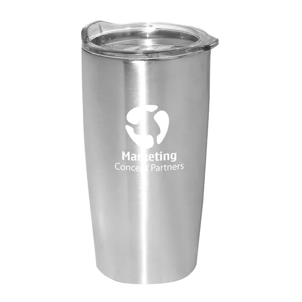 20 oz. vacuum insulated double wall stainless steel tumbler with spill-resistant... from ASI 34063 alphabroder