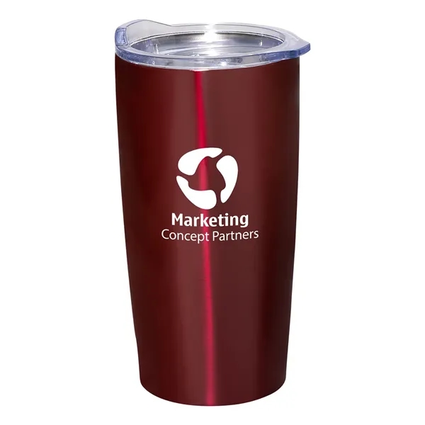 20 oz. vacuum insulated double wall stainless steel tumbler with spill-resistant... from ASI 34063 alphabroder