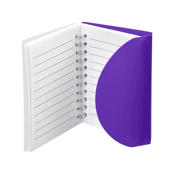 Small wire-bound notebook with flexible fold-over cover, tab-style closure and 60... from ASI 34063 alphabroder