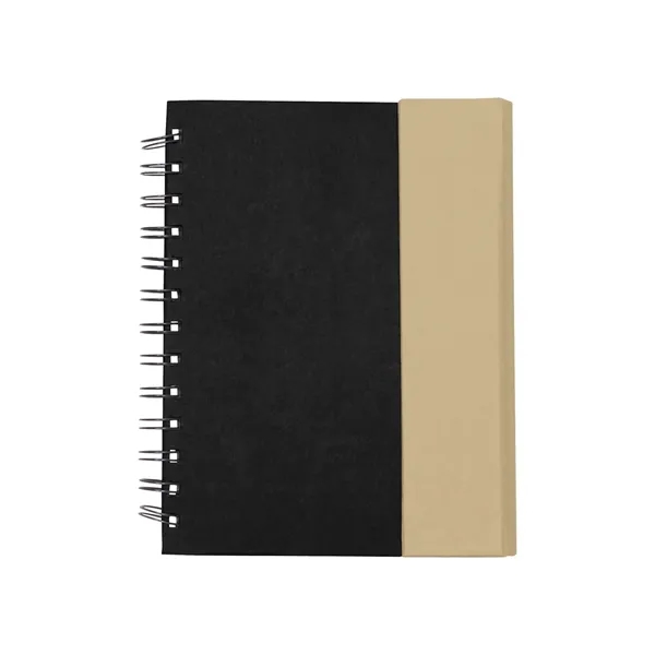 Recycled journal with magnetic flap closure, 70 sheets of paper, sticky... from ASI 34063 alphabroder