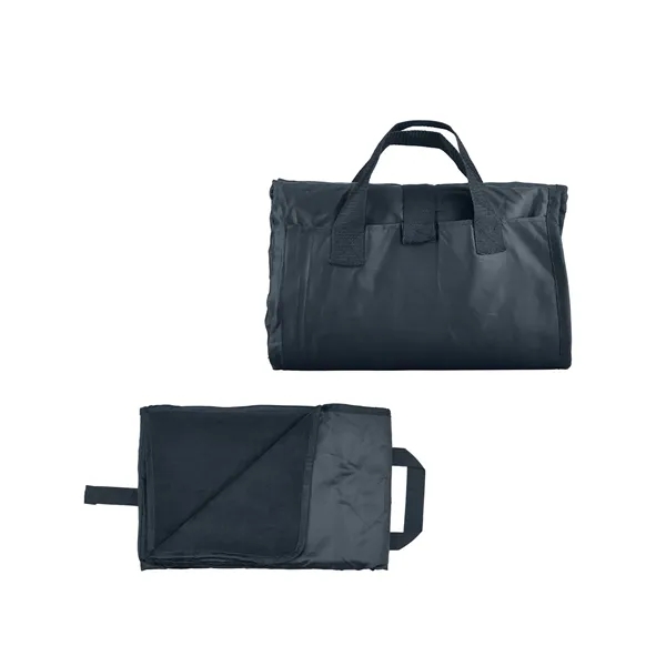 50" x 60" foldable picnic blanket made of double-sided polyester/fleece; folds... from ASI 34063 alphabroder