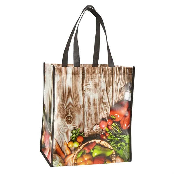 Laminated grocery tote bag made of 115 GSM non-woven material plus... from ASI 37218 Athena Promo (tm)